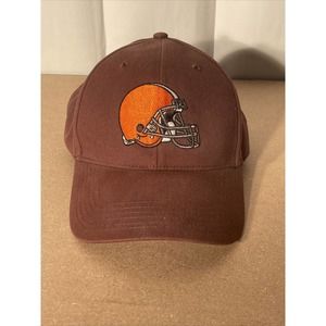 Cleveland Browns NFL Team Apparel Adjsutable Hat•Brown/Orange